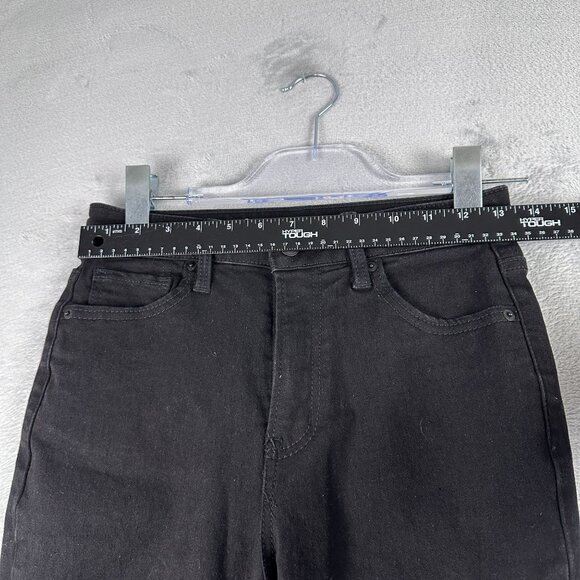 No Boundaries Skinny Jeans Womens Size 4 Mid Rise Dark Wash Stretch Black - Picture 7 of 12